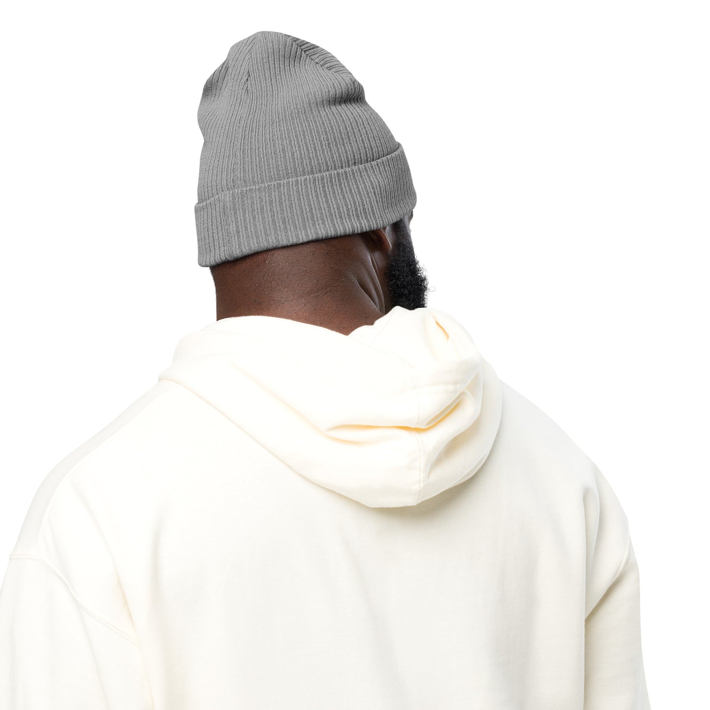 Organic Ribbed VagaBeanie - Light Grey