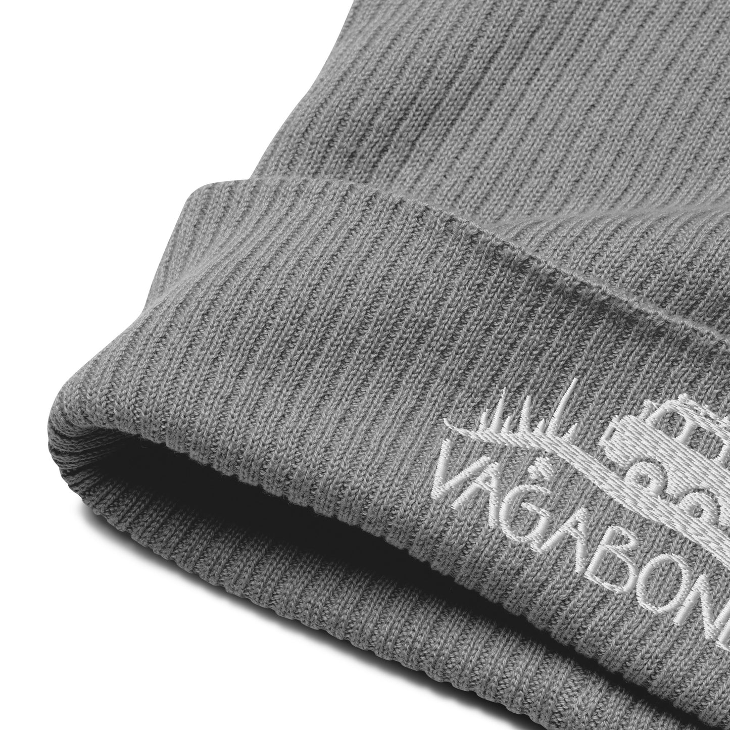 Organic Ribbed VagaBeanie - Light Grey