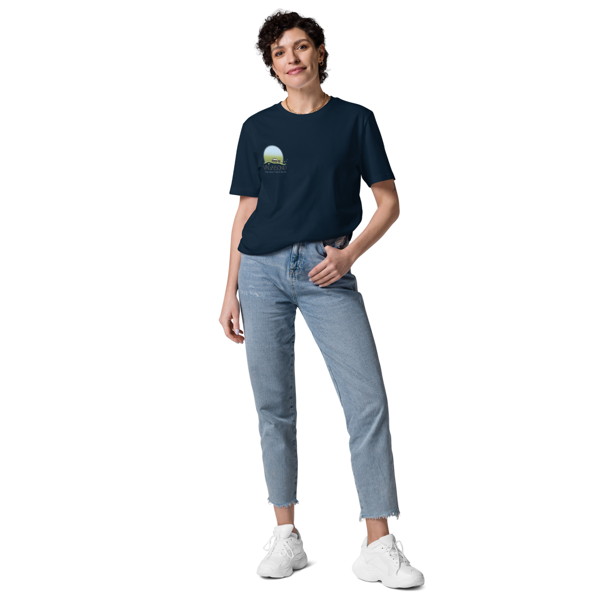 100% Organic Cotton VagaMap Tee - French Navy