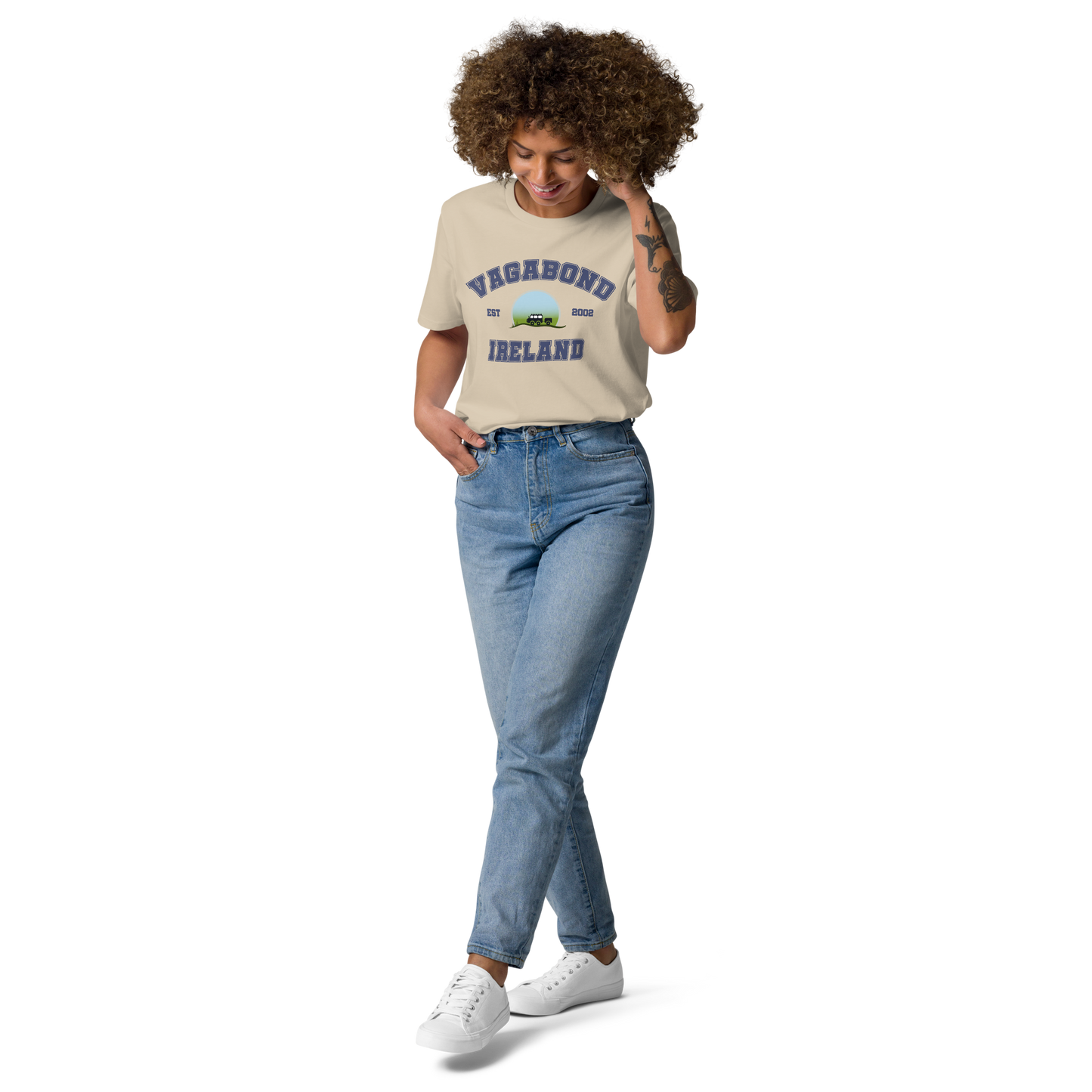 100% Organic Cotton VagaVarsity Tee - Desert Dust