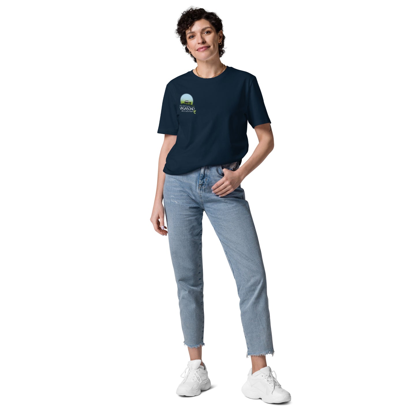 100% Organic Cotton VagaMap Tee - French Navy