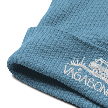 Organic Ribbed VagaBeanie - Light Avio Blue