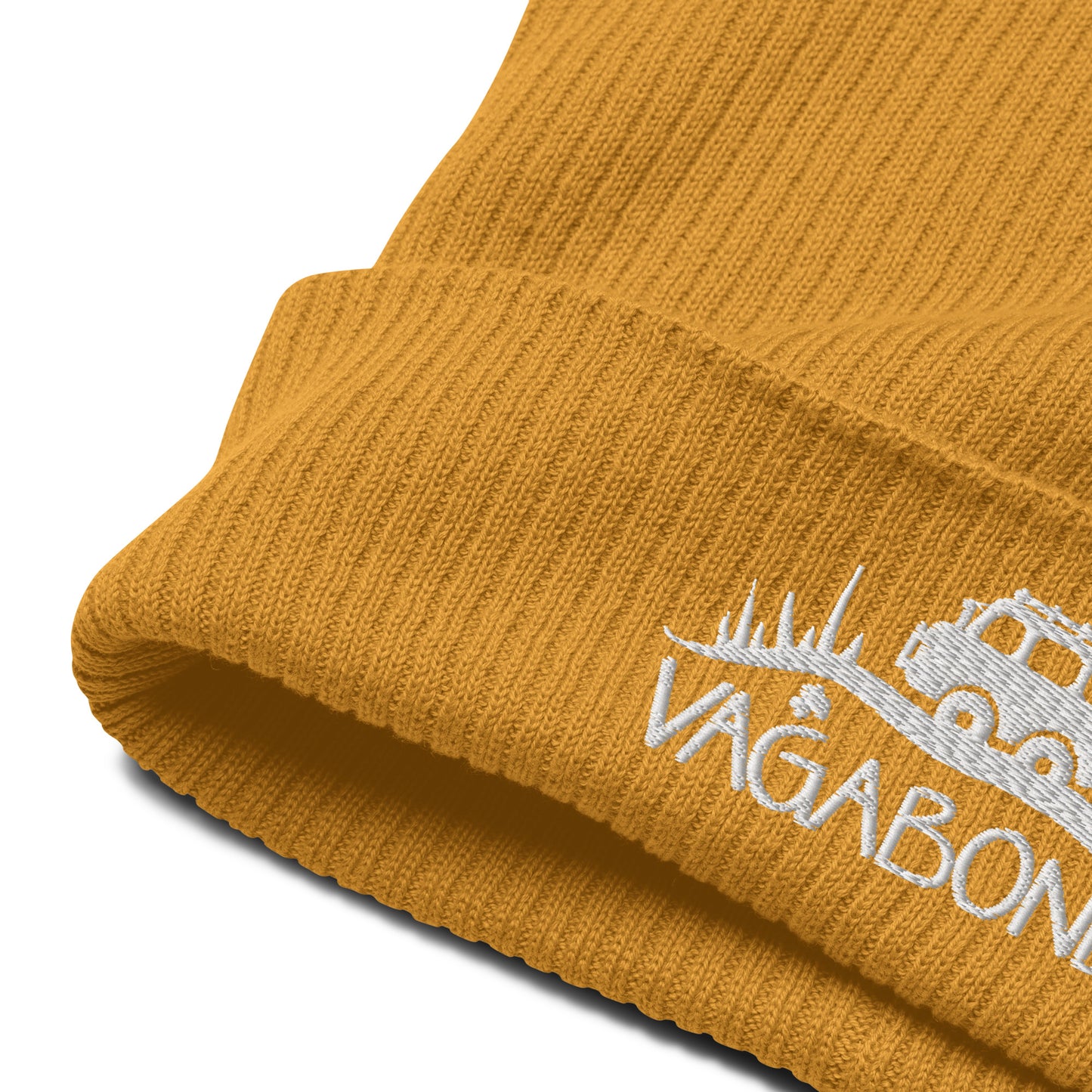 Organic Ribbed VagaBeanie - Mustard Yellow