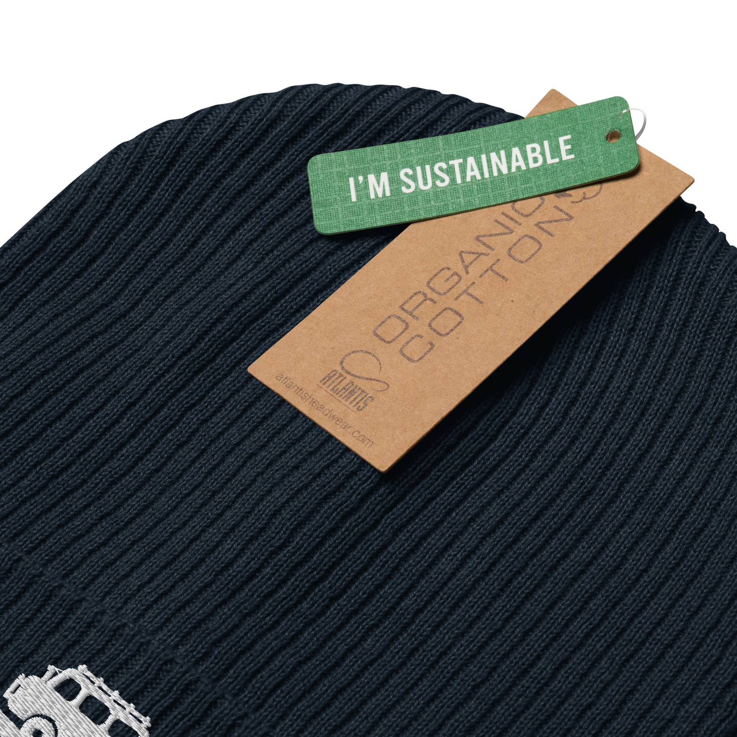 Organic Ribbed VagaBeanie - Oxford Navy