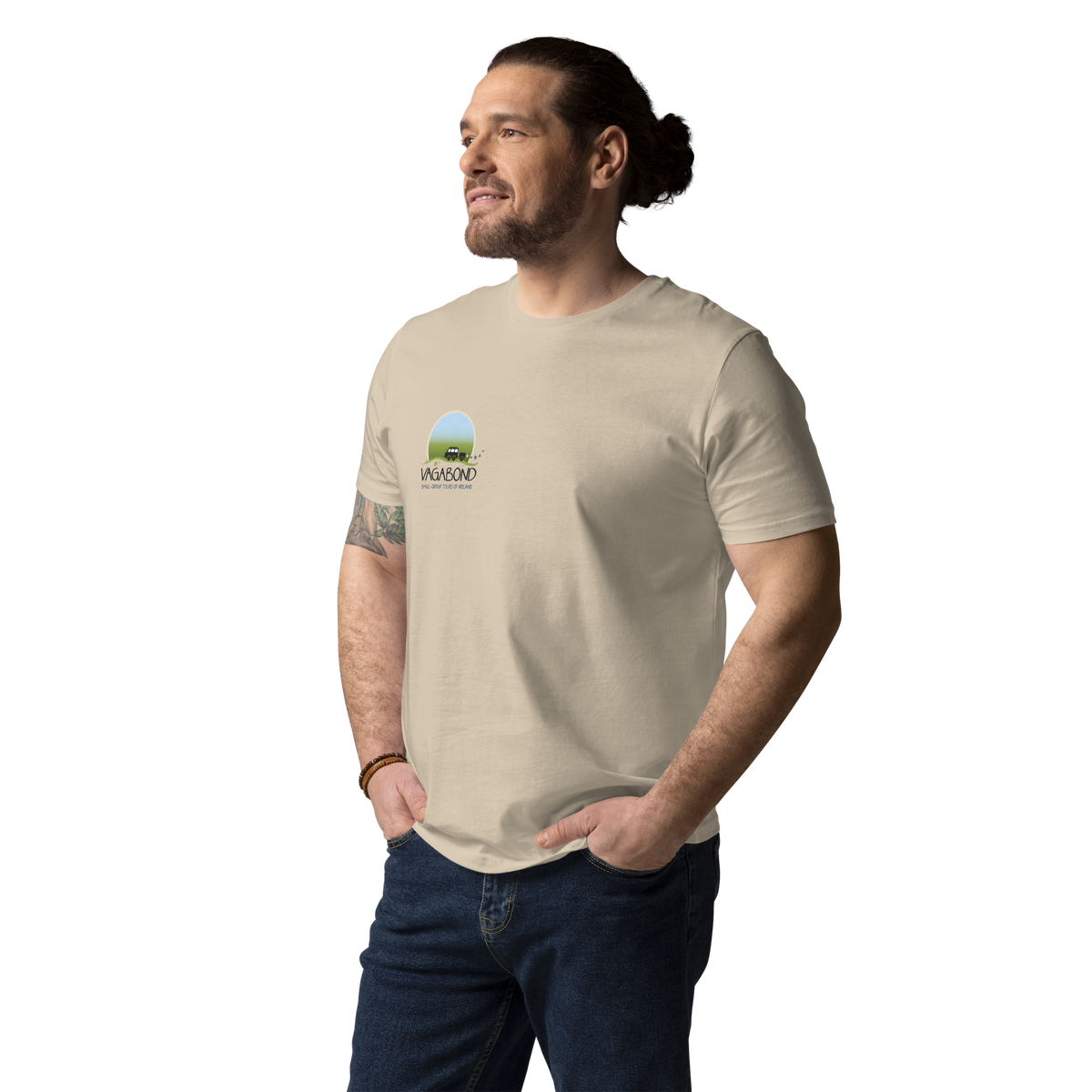 100% Organic Cotton VagaMap Tee - Desert Dust