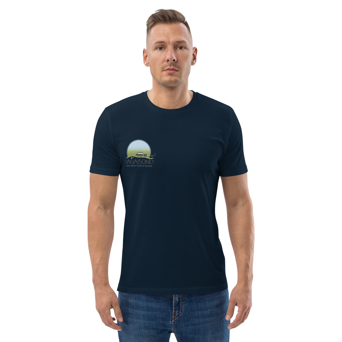 100% Organic Cotton VagaMap Tee - French Navy