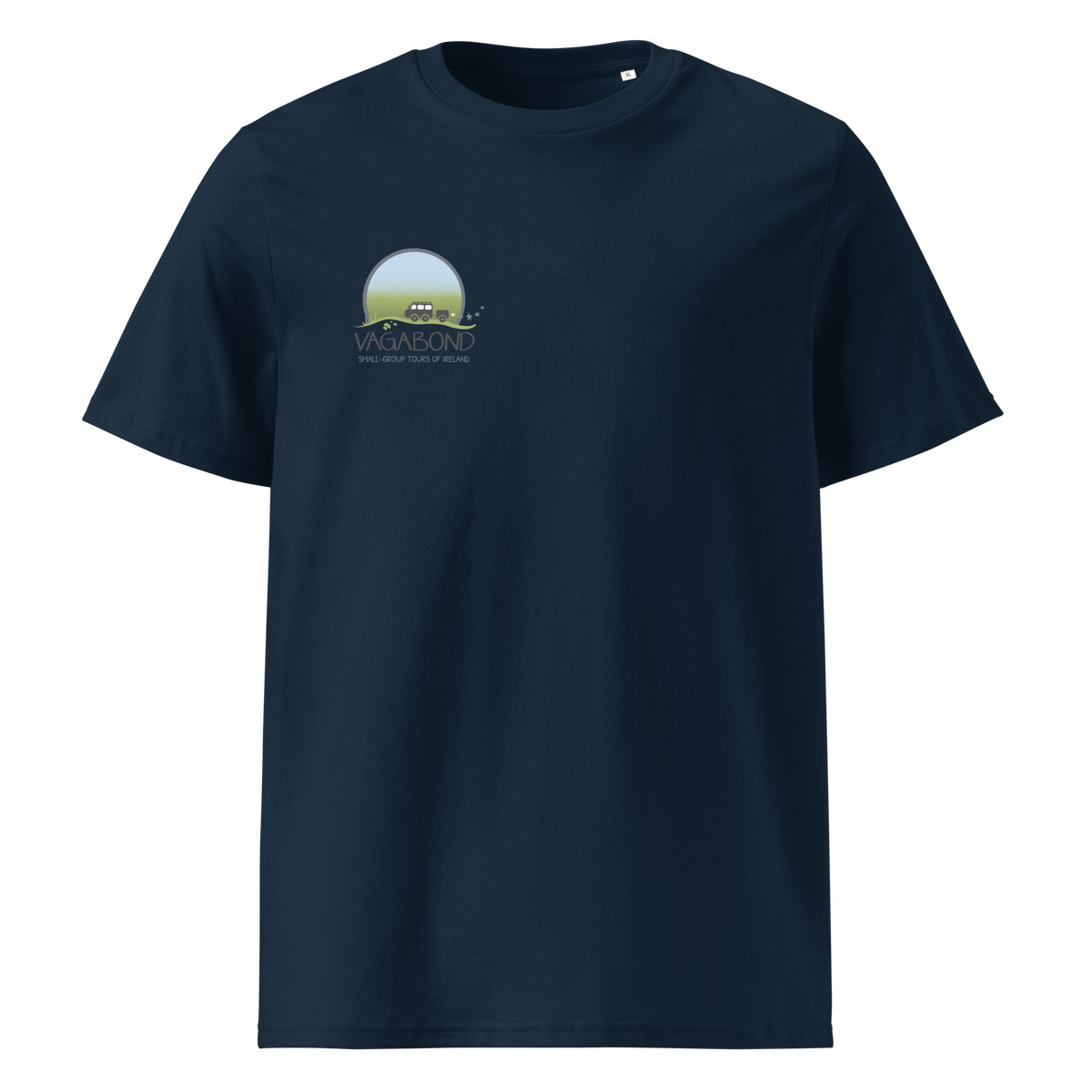 100% Organic Cotton VagaMap Tee - French Navy