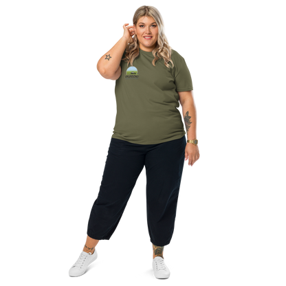 100% Organic Cotton VagaMap Tee - Khaki Green